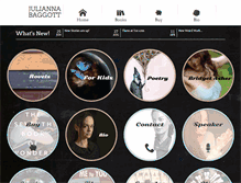 Tablet Screenshot of juliannabaggott.com